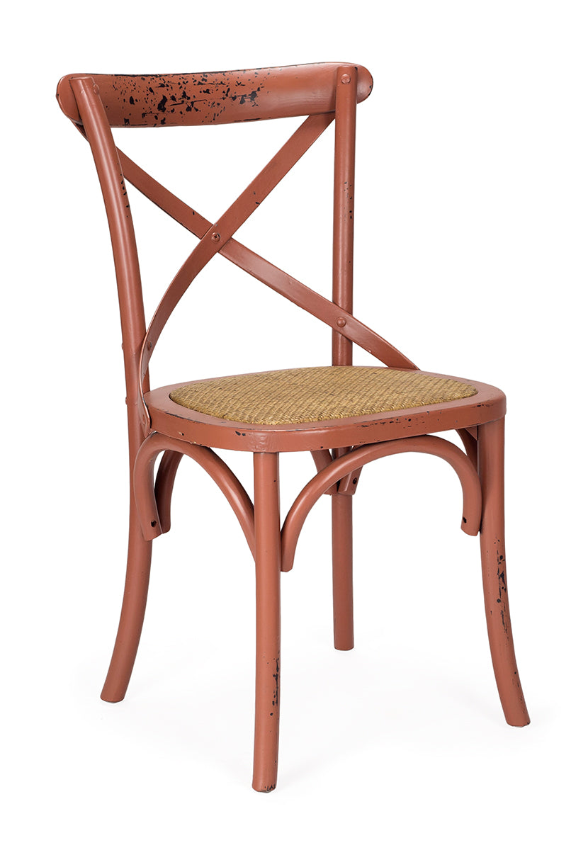 Silla de comedor vintage madera envejecida Tone
