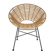 Chaise circulaire en rotin synthétique