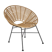 Chaise circulaire en rotin synthétique