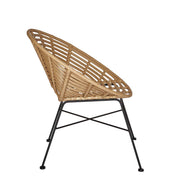 Chaise circulaire en rotin synthétique