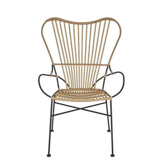 Silla de rattan sintético Curvy