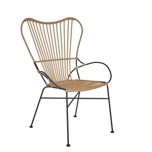 Silla de rattan sintético Curvy