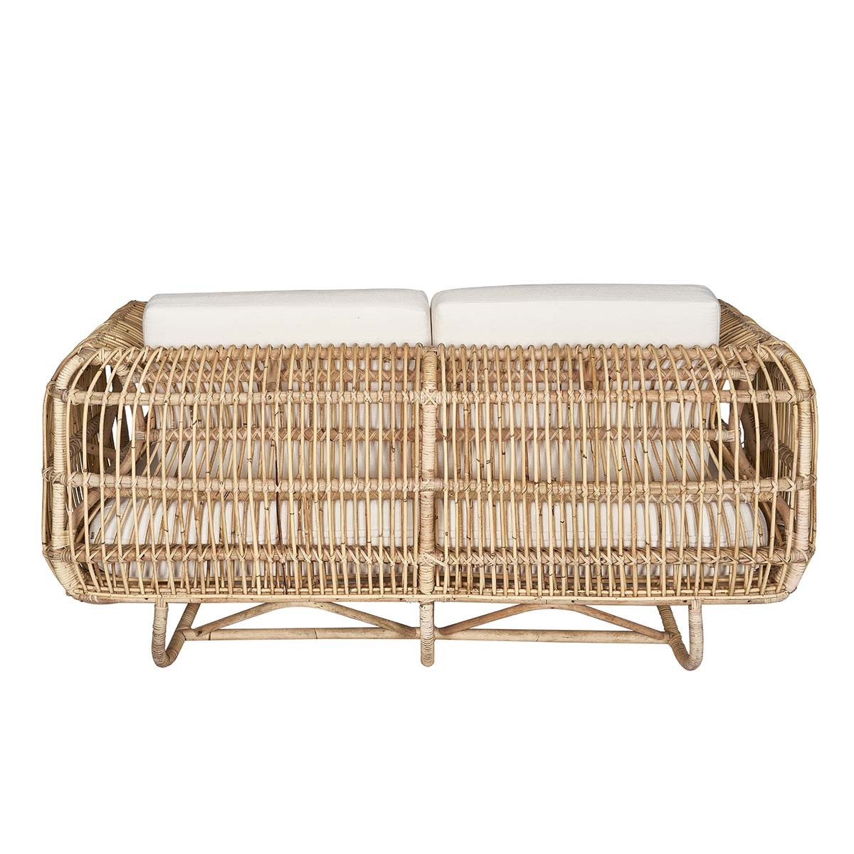 Sofa ratán natural Jess 2 plazas