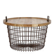 Mesa auxiliar redonda madera Moli