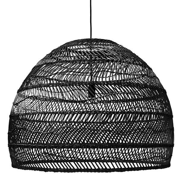 Lámpara de techo rattan Alisha 60D negro