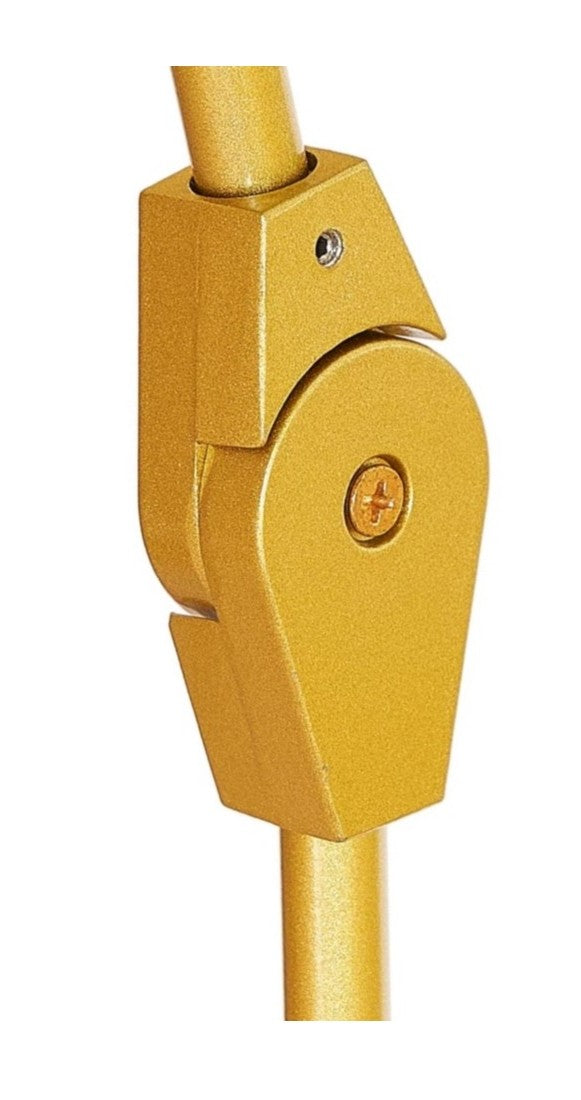 Plafonnier Chander 6 en cristal cognac doré