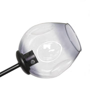 Lámpara de techo Chander 7 negro cristal ahumado