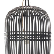 Lámpara de techo rattan Brenda 40D negro