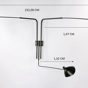 Aplique de pared Sergi 3 brazos