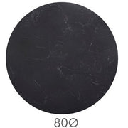 Mesa tulip negra mármol negro-blanco