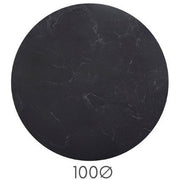 Mesa tulip negra mármol negro-blanco