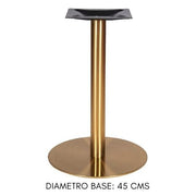 Base de mesa acero inoxidable oro 45 - 50 - 60 cm