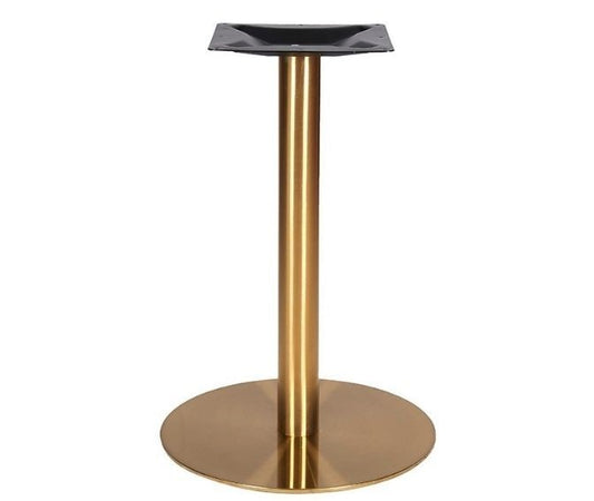 Base de mesa acero inoxidable oro 45 - 50 - 60 cm