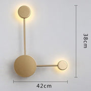 Aplique de pared dorado Strauss