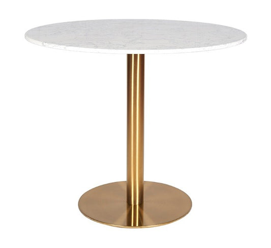 Mesa acero inoxidable oro mármol 60-80-90-100