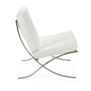 Fauteuil semi-cuir Barna