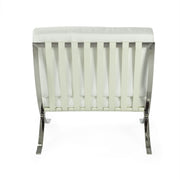 Fauteuil semi-cuir Barna