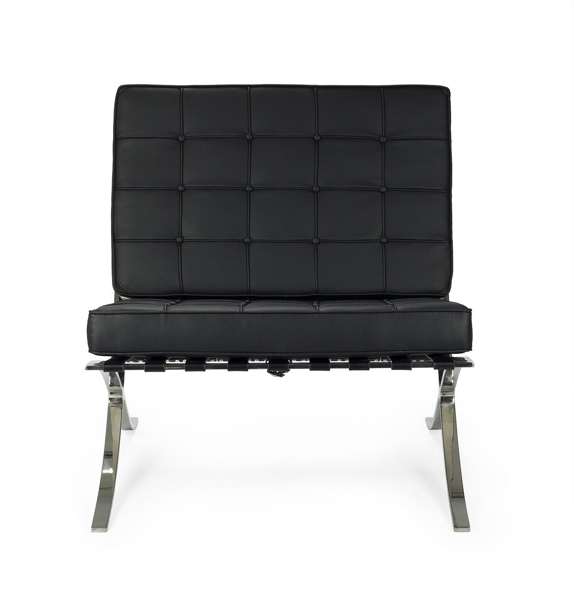 Fauteuil semi-cuir Barna