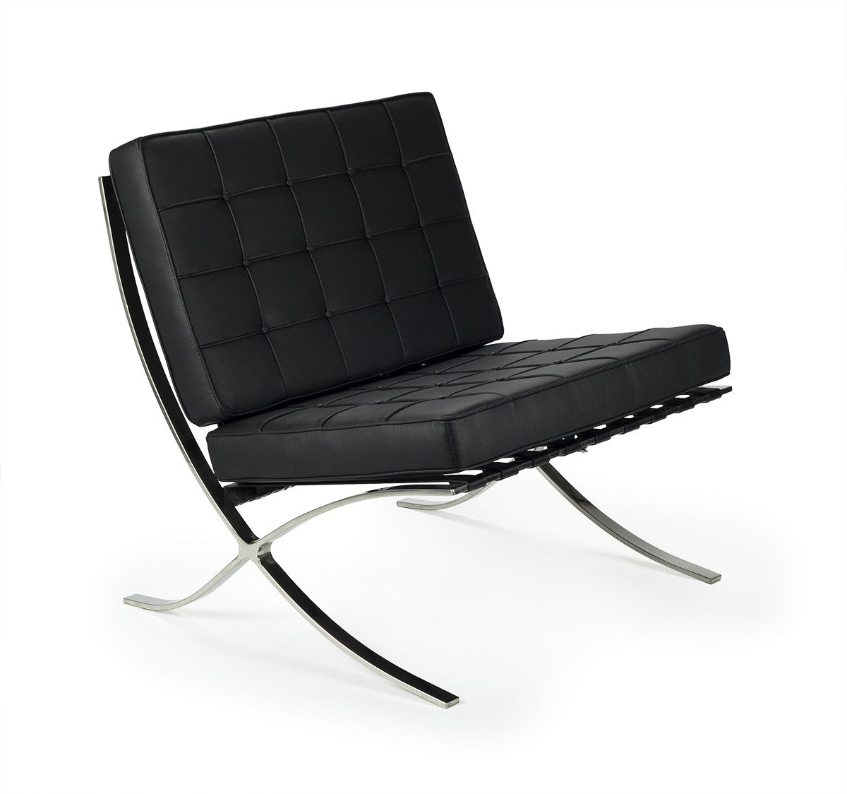 Fauteuil semi-cuir Barna