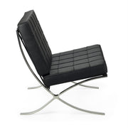 Fauteuil semi-cuir Barna