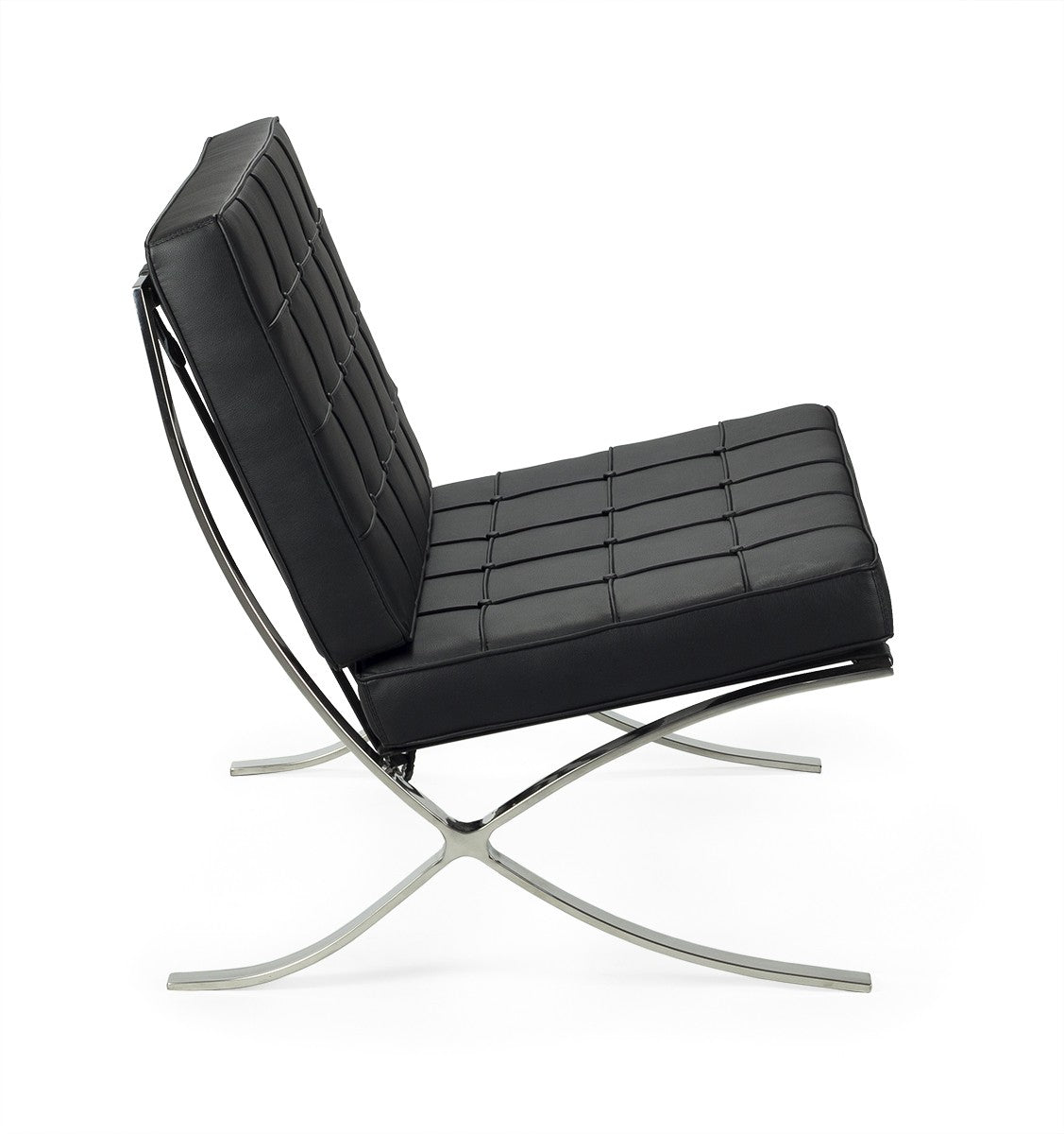 Fauteuil semi-cuir Barna
