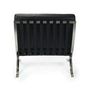 Fauteuil semi-cuir Barna