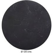 Mesa tulip negra mármol negro-blanco