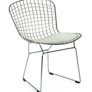 Silla de comedor diseño rejilla cromado Berta