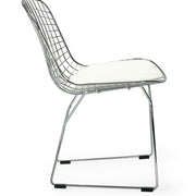 Silla de comedor diseño rejilla cromado Berta