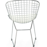 Silla de comedor diseño rejilla cromado Berta
