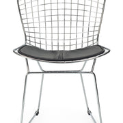 Silla de comedor diseño rejilla cromado Berta