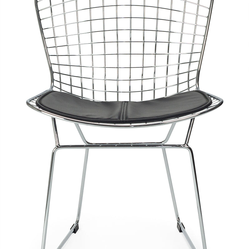 Silla de comedor diseño rejilla cromado Berta