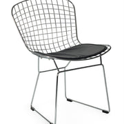 Silla de comedor diseño rejilla cromado Berta