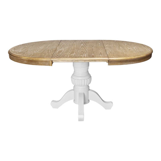 Mesa de comedor extensible 120 - 180 cms madera colonial Conor