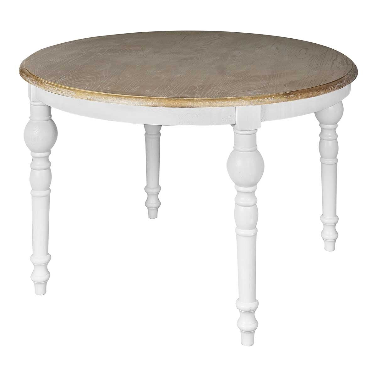 Mesa de comedor redonda 120Ø madera colonial Montreal