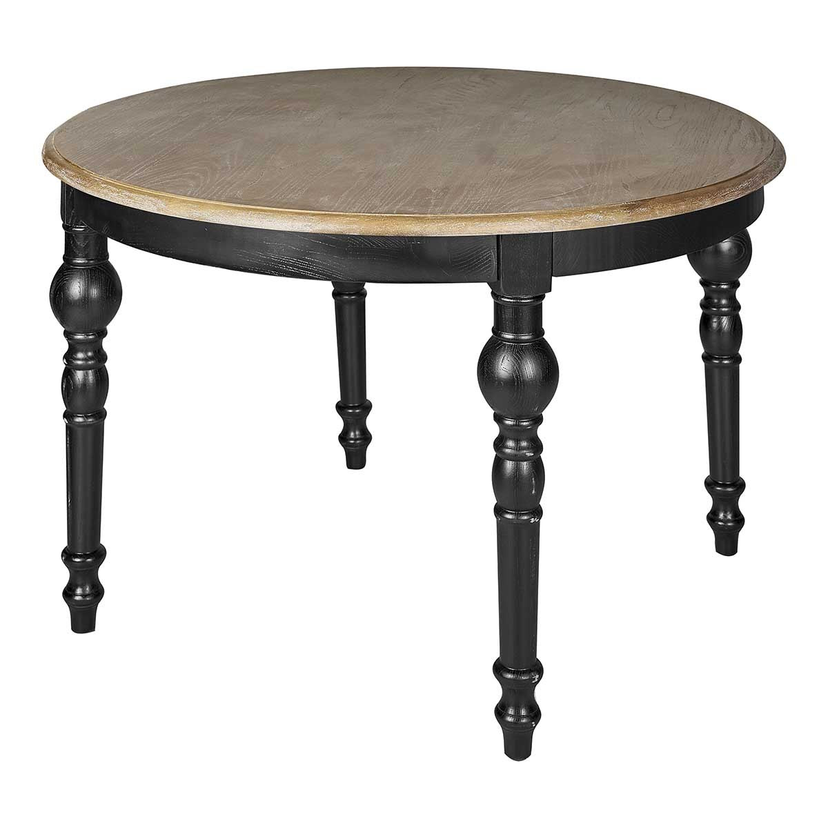 Mesa de comedor redonda 120Ø madera colonial Montreal