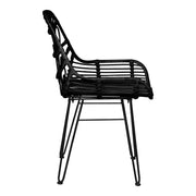 Silla de comedor bambú natural y acero Wild