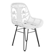 Silla de comedor bambú natural y acero Wild