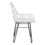 Silla de comedor bambú natural y acero Wild