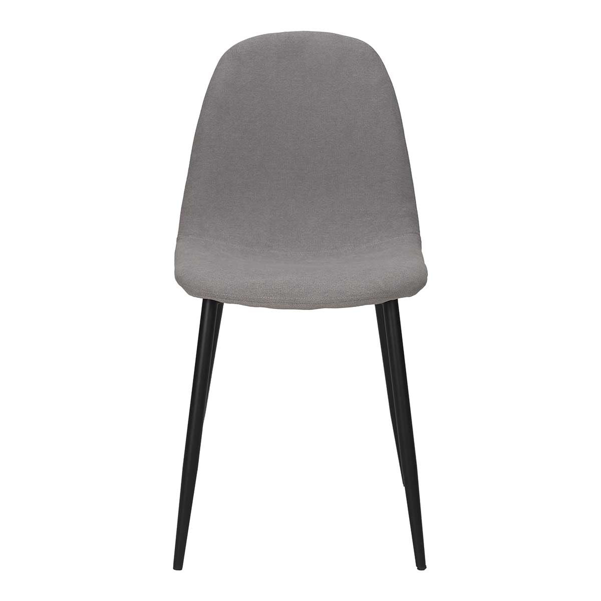 Silla de comedor acero negro tejido Neka
