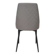 Silla de comedor acero negro tejido Diram