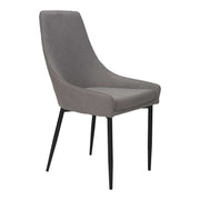 Silla de comedor acero negro tejido Diram