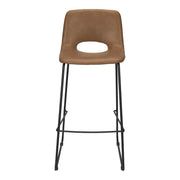 Taburete de bar vintage 75cms camel Wonder