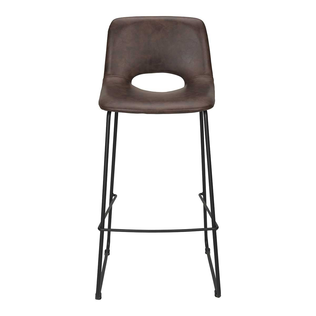 Taburete de bar vintage 75cms marrón Wonder