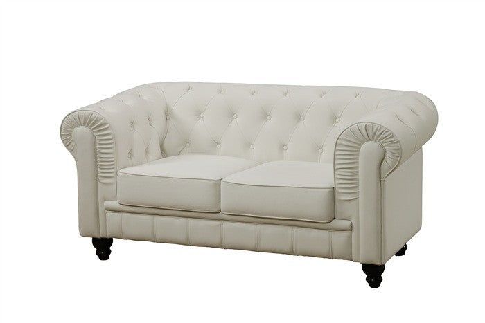 Canapé Chester 2 places en semi-cuir