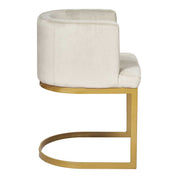 Sillón comedor terciopelo Becker beige