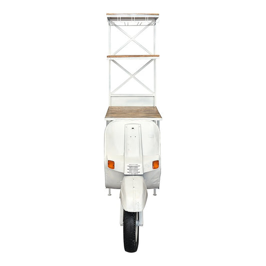 Estanteria moto Vespa blanca Craisy