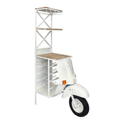 Estanteria moto Vespa blanca Craisy