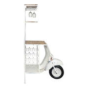 Estanteria moto Vespa blanca Craisy