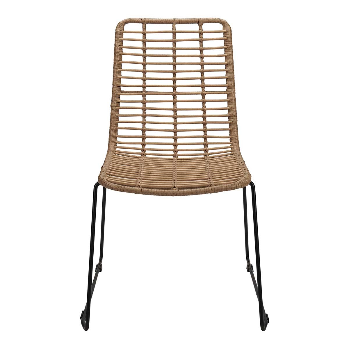 Silla de rattan de comedor Crystal